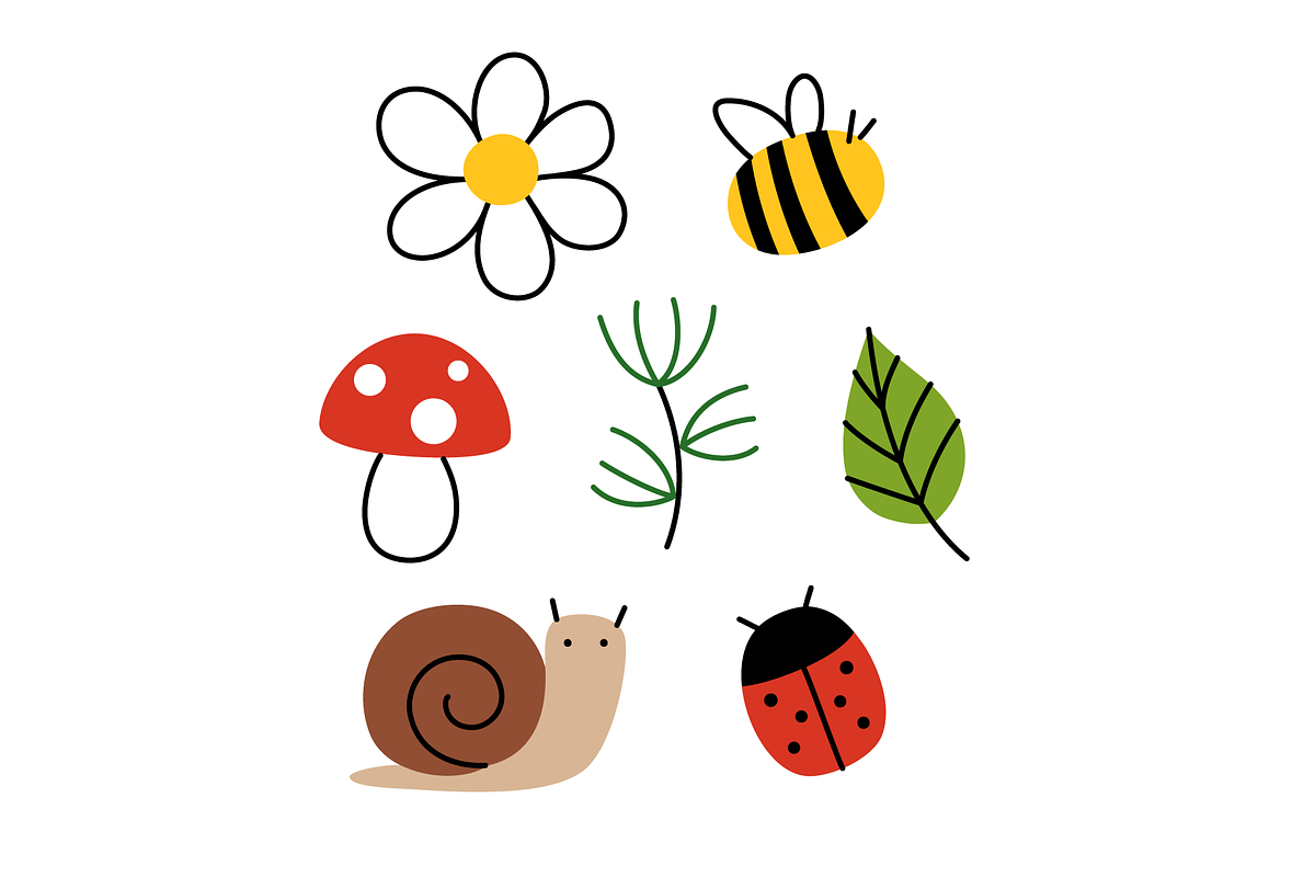 Forest-themed doodle drawings, an Illustration by Cmeree (Photo 3 of 3)