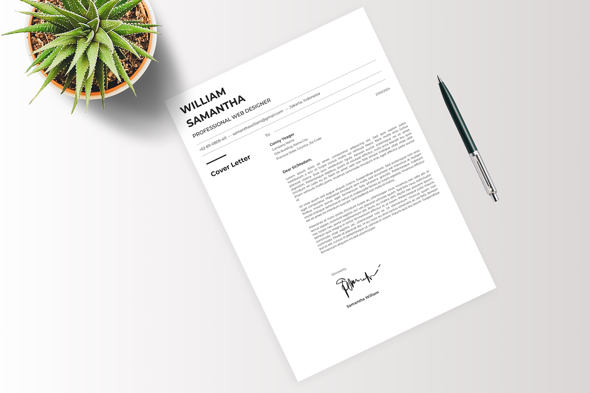 Professional Resume Template - CV, a Resume Template by Glücklich Studio (Photo 5 of 5)