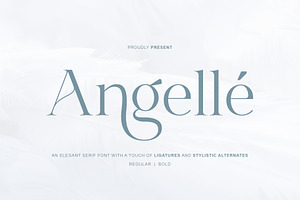 Angelle elegant serif font