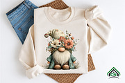 Whimsical Summer Gnome Clipart Png, an Illustration by Craft Nest (Thumbnail 9 of 12)