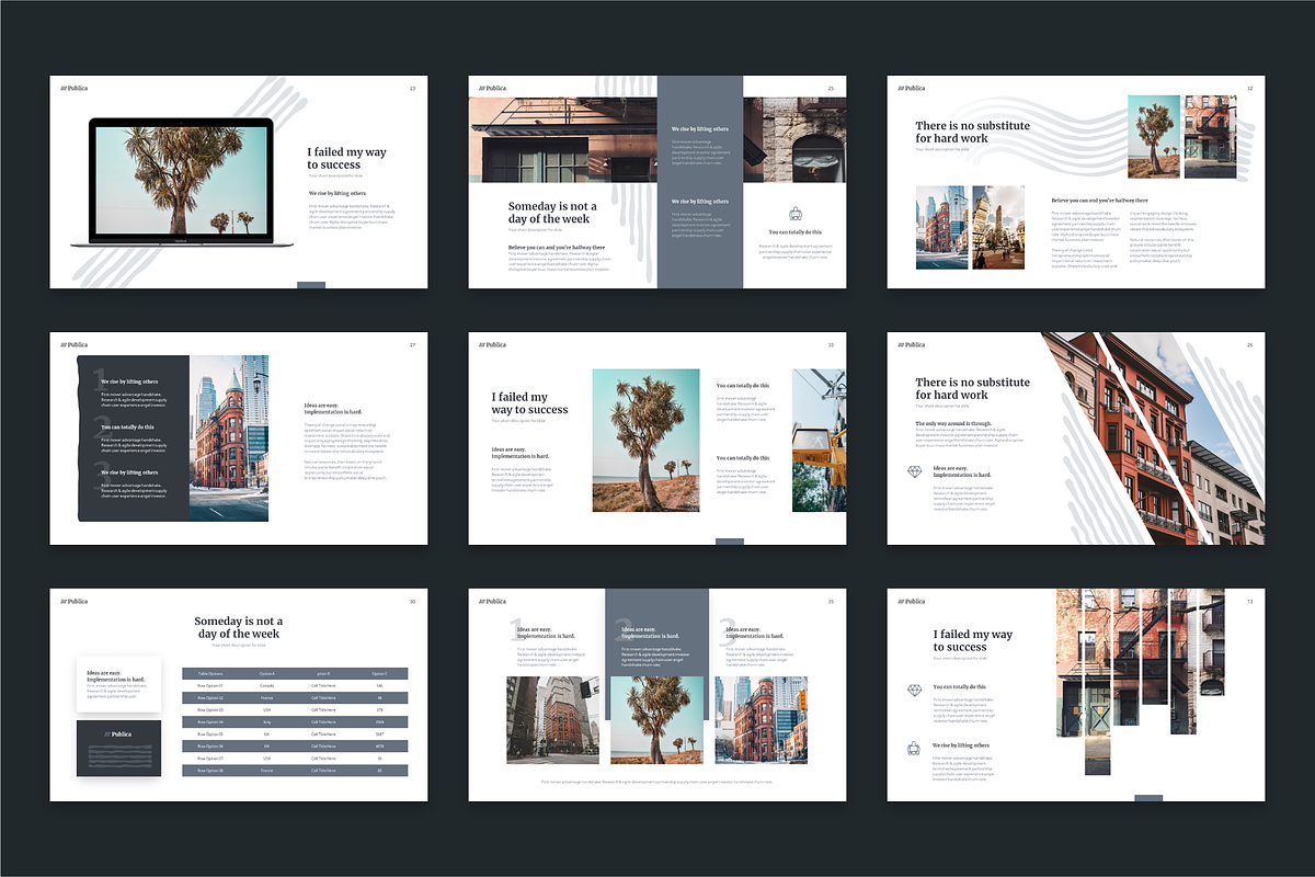 Publica Powerpoint Template, a Presentation Template by Reshapely (Photo 6 of 9)