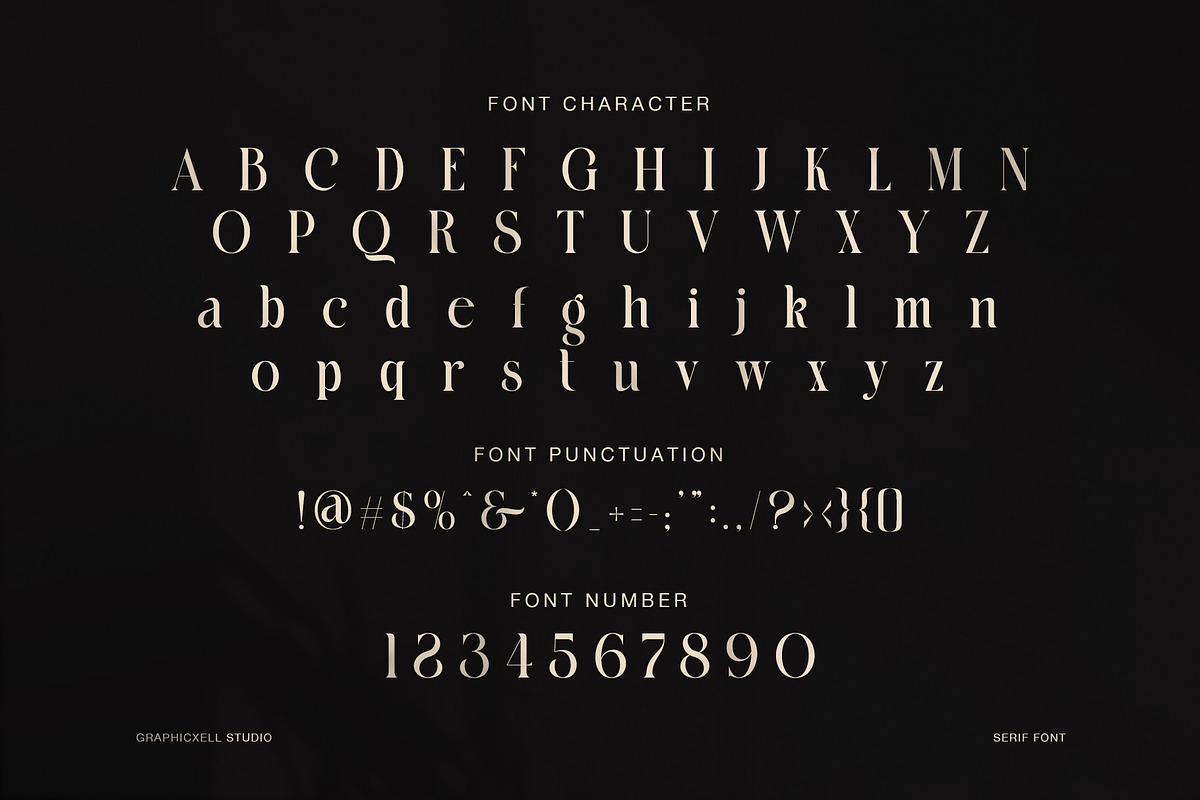 Malika Elegant Ligature Serif Font, a Font by Graphicxell (Photo 6 of 7)