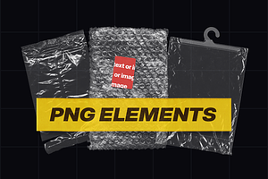 Plastic Packaging PNG Elements Pack, an Object Graphic by BORT GRAPHIC