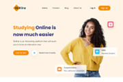 E-learning website template, a Landing Page Template by uiwarrior (Thumbnail 2 of 2)