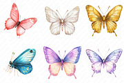 Glitter Butterfly Sublimation Clipar, an Illustration by Watercolor design (Thumbnail 11 of 13)