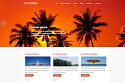 Hot Explorer, a WordPress Template by hot-themes (Thumbnail 1 of 5)