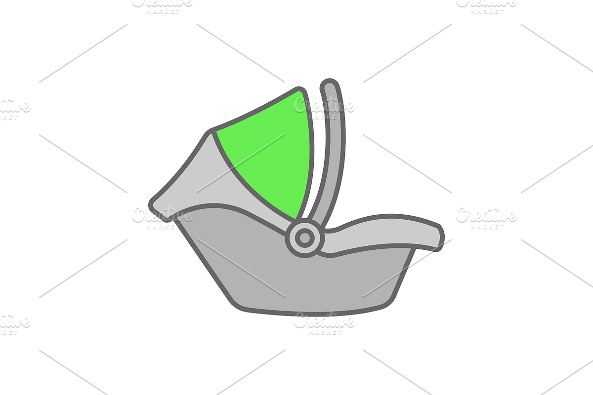 Baby car seat color icon, an Icon by IMG visuals icons