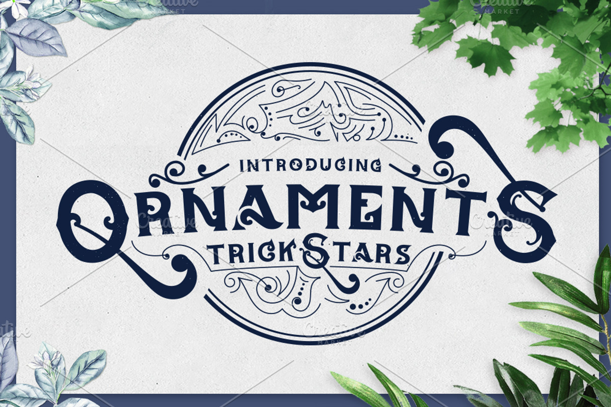 TrickStars Font + Extra Ornaments, a Font by PompoCo (Photo 1 of 7)