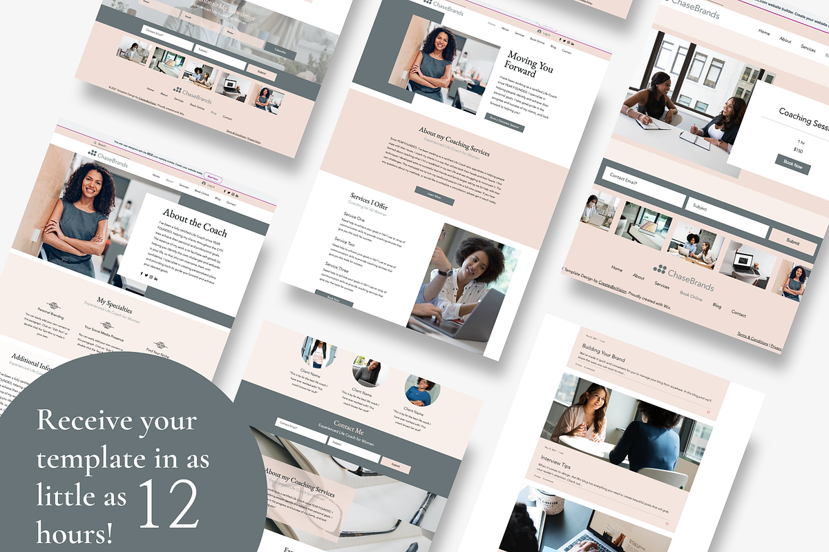 WIX Website Template, a Wix Template by CreatedbyVision LLC (Photo 2 of 2)