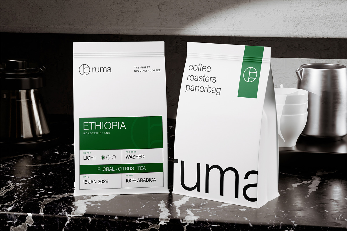 Pouch Coffee Packaging Mockup, a Packaging Mockup by SLAB! Design (Photo 4 of 5)