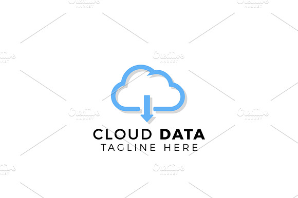 Cloud Data Logo Design preview 2