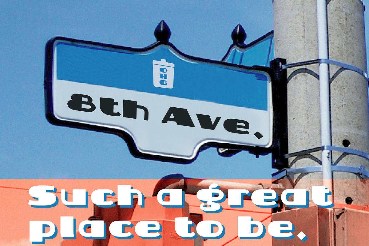 8th Avenue, a Font by Our House Graphics Inc. (Photo 1 of 4)