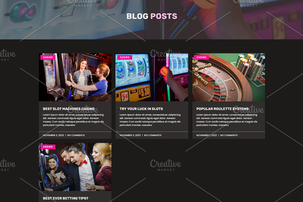Online Casino Games & Slot Machines, a WordPress Template by HasnainDEV (Photo 5 of 6)