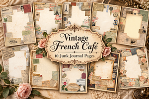 Vintage French Cafe Junk Journal