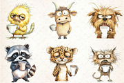 Funny Frazzled Quirky Animals Clipar, a Seasonal Illustration by Rose Art (Thumbnail 3 of 4)