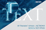 FROZEN Photoshop Effects + Action, a Layer Style Add-On by Alexiva (Thumbnail 2 of 6)