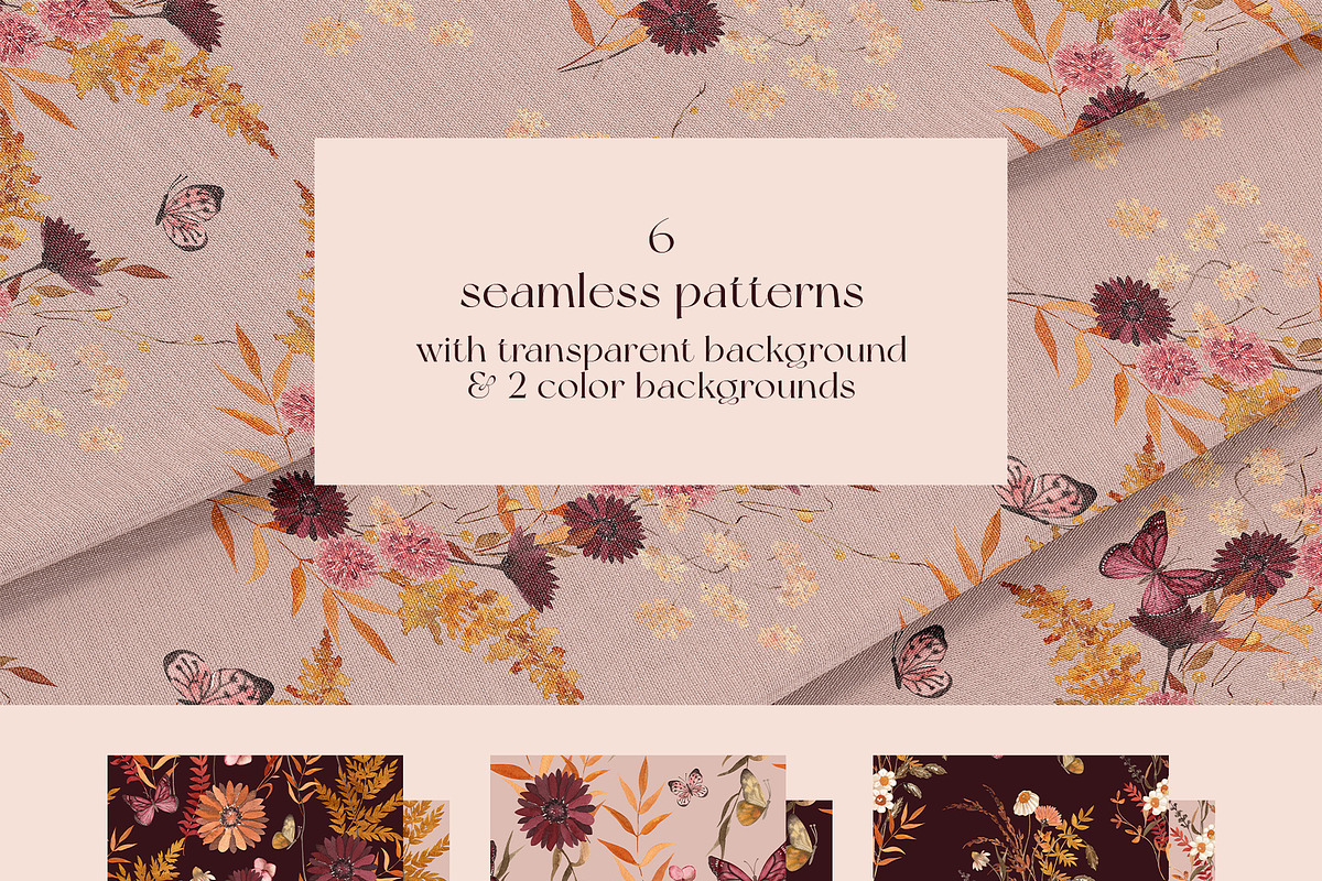 Everlasting Fall Pressed Wildflowers, a Seasonal Illustration by Catch the Dream Art (Photo 11 of 13)