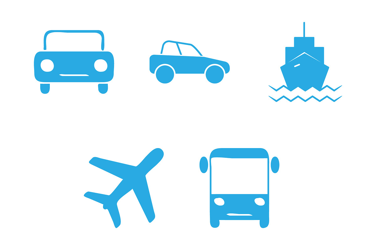 Transportation icon design template, a Solid Icon by Sumberpangan (Photo 2 of 3)