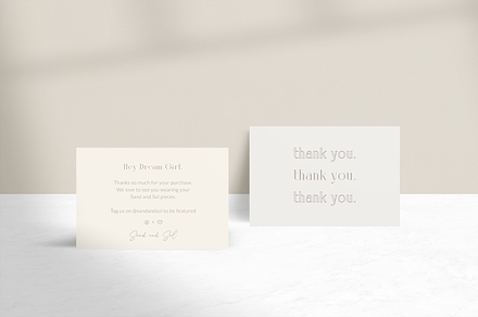 bella | thank you card, a Card Template by atelier marbl