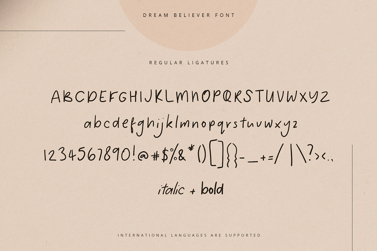 Dream Believer Font, a Sans Serif Font by Creativeqube Design (Photo 5 of 5)