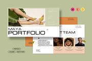 Maya Portfolio Presentation Template, a Presentation Template by UpSolution (Thumbnail 1 of 7)