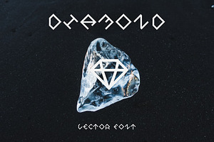 Vector Font. Diamond