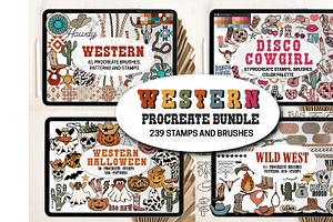 Western Procreate Bundle Brushes