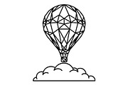 Hot Air Balloon Silhouette Bundle, an Object Illustration by Gaye Art (Thumbnail 24 of 31)