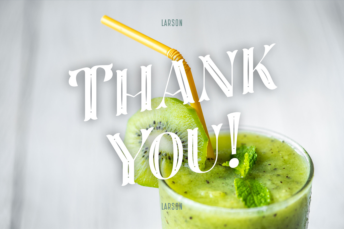 Larson Display, a Font by nurrontype (Photo 11 of 11)