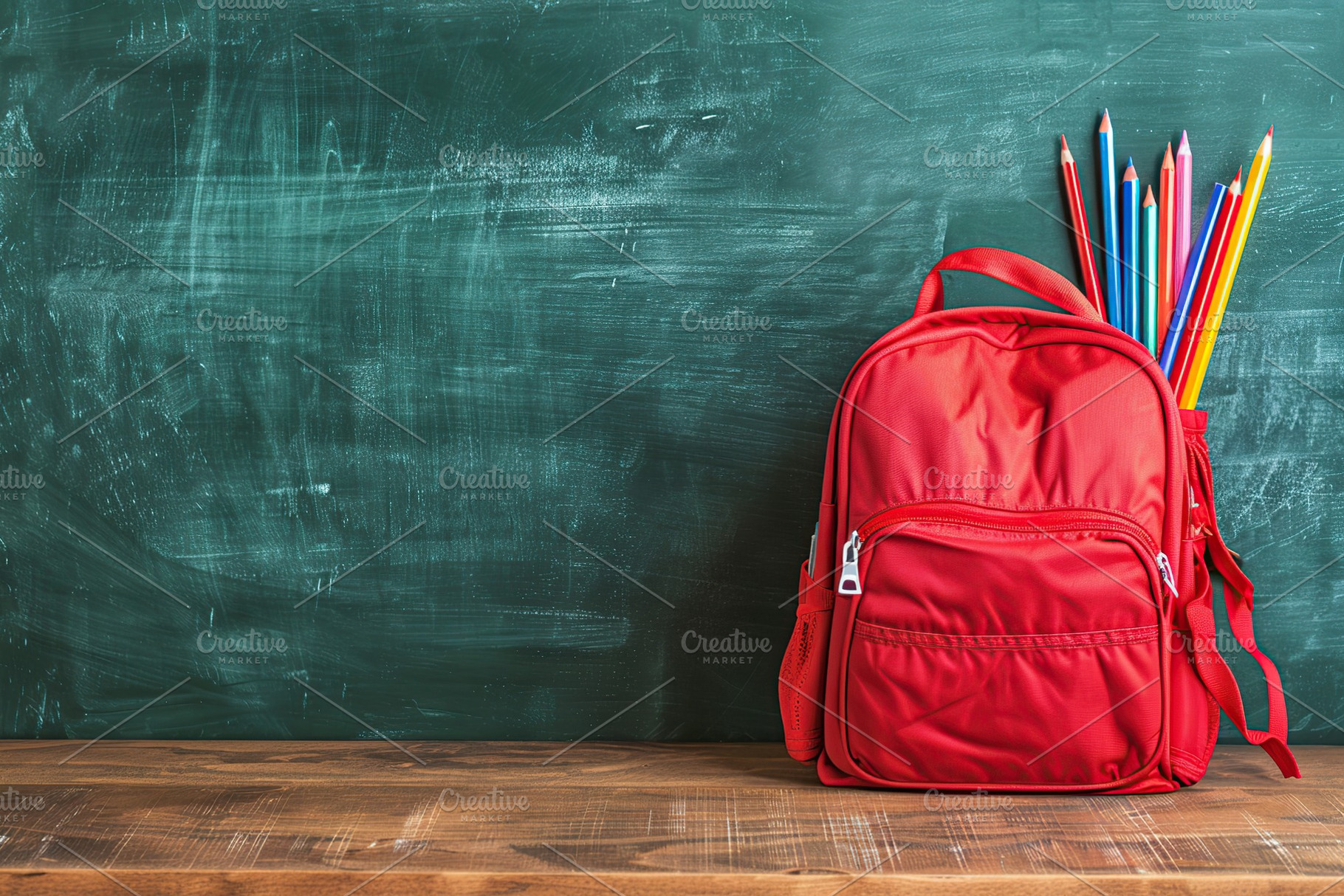 Modern school backpack, Back To School concept, a School & Education Photo by AlyaAnd
