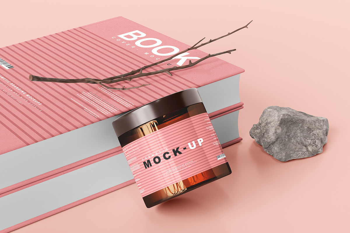 250+ Cosmetic Branding Mockup Bundle, a Cups & Container Mockup by pmvch (Photo 34 of 273)