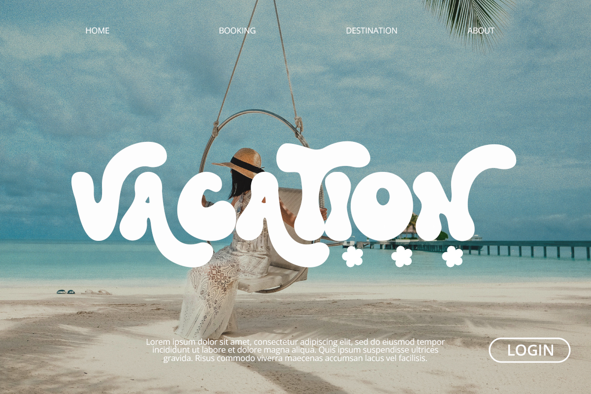 Super Wave - Retro Groovy Font, a Serif Font by Pandeka Studio (Photo 5 of 14)