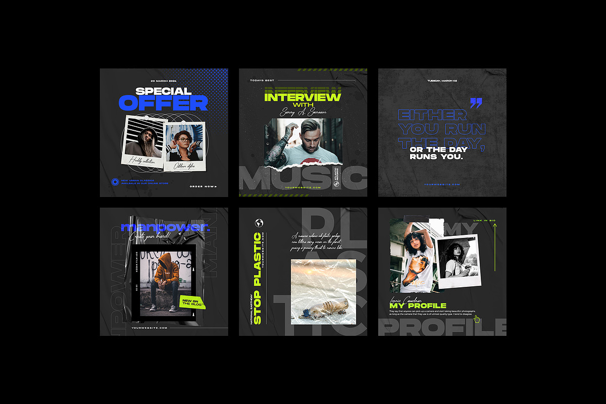 Downtown Instagram Kit, a Social Media Template by Imagination Area (Photo 6 of 8)