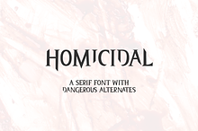 Homicidal Serif Font