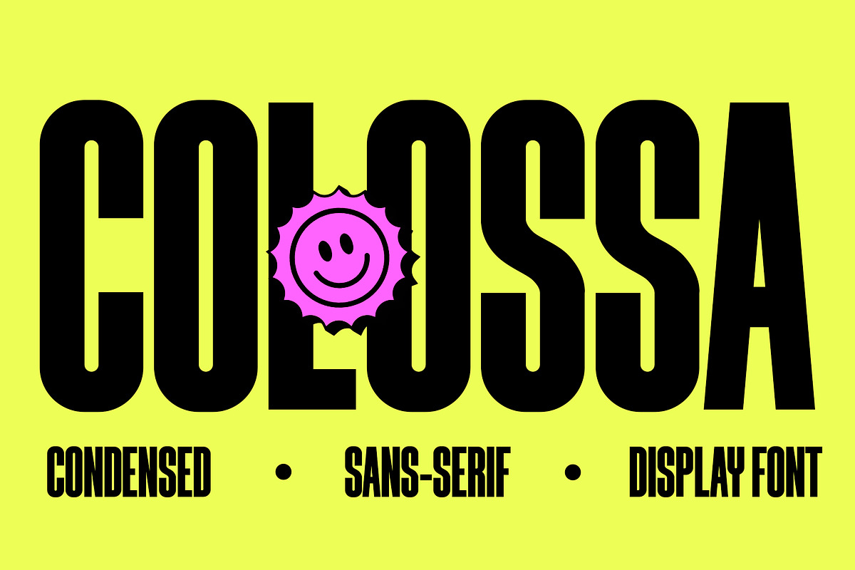 COLOSSA - Condensed Font, a Sans Serif Font by Oskar Biehl (Photo 1 of 11)