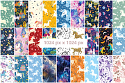 70 Unicorn Seamless Patterns, a Pattern Graphic by mkStudioLab (Thumbnail 2 of 3)