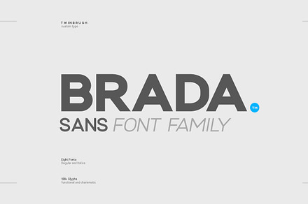 Brada sans - A designers font family