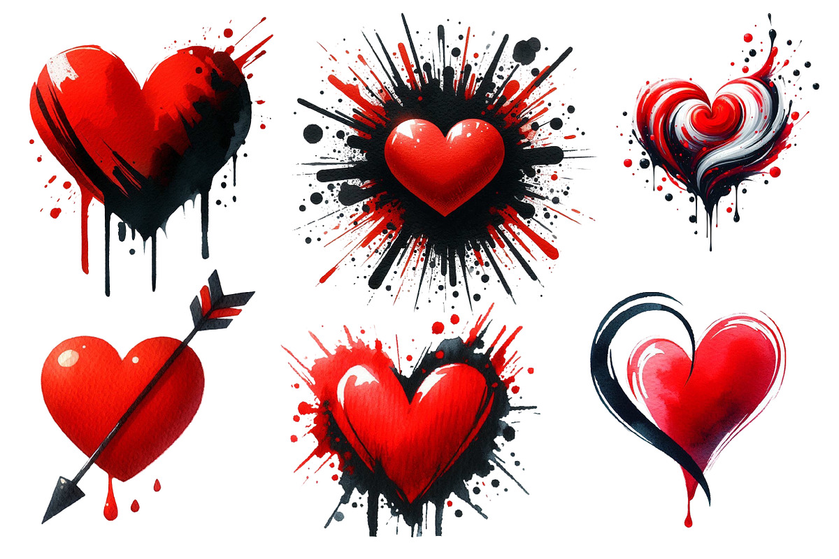 Valentine's Day Hearts Clipart, an Illustration by Designworld (Photo 3 of 3)