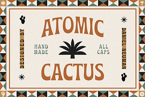 Atomic Cactus | Display Typeface