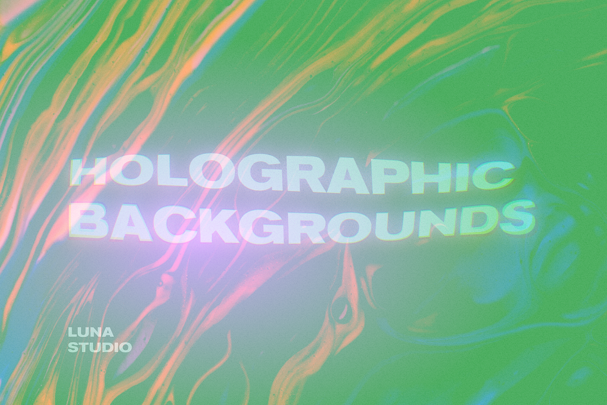 Holographic grainy backgrounds, a Background Graphic by Luna Studio (Photo 8 of 10)