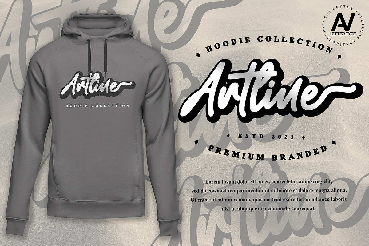 Aesthetic Monoline Handwritten Font preview 7