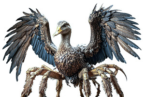 A majestic chimera of wings and webs, an Animal Illustration by DanFLCreativo