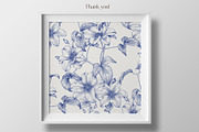 Toile Floral Seamless Patterns Set, a Pattern Graphic by ON_lineart_store (Thumbnail 10 of 10)