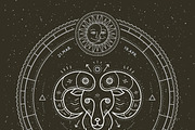♈ Aries Zodiac Symbol, an Object Graphic by painterr (Thumbnail 2 of 2)