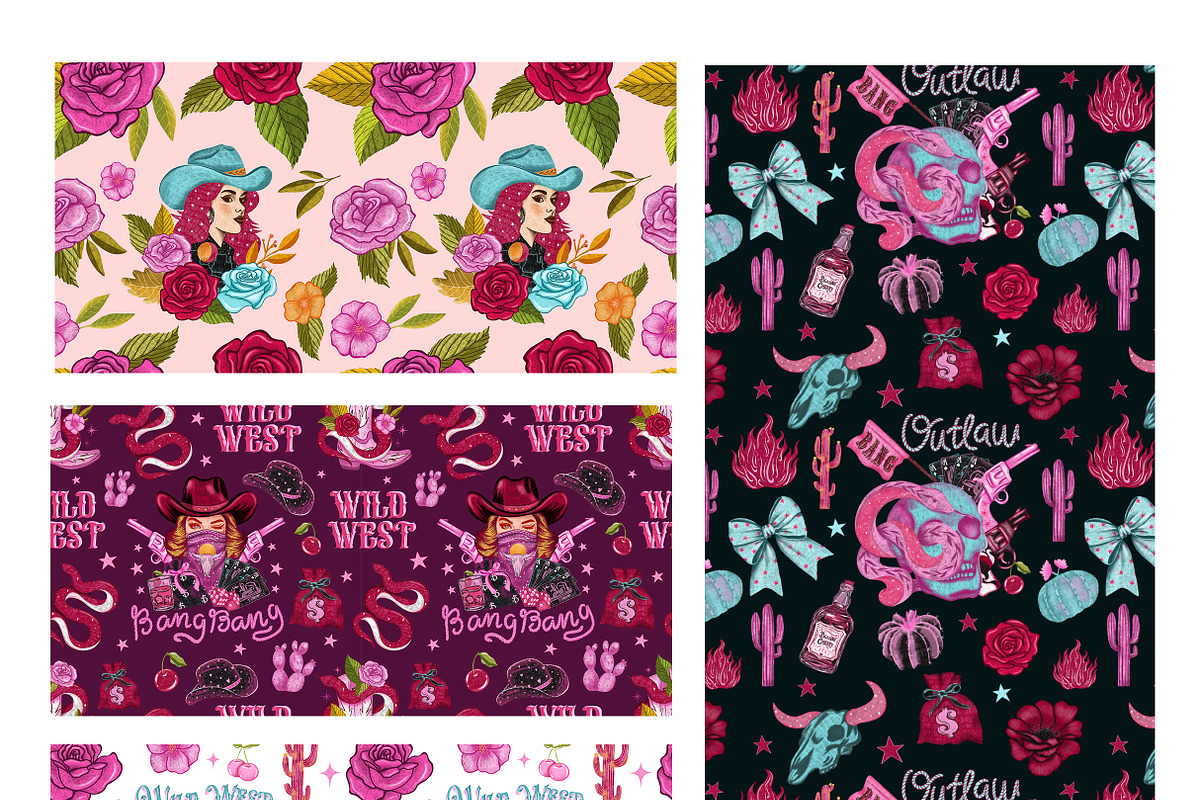 Cowgirl wild west graphic, a Person Illustration by Yelloo Fish (Photo 16 of 29)