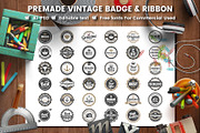 568 Vintage Objects and Badges, a Branding & Logo Template by Toonsteb (Thumbnail 17 of 24)