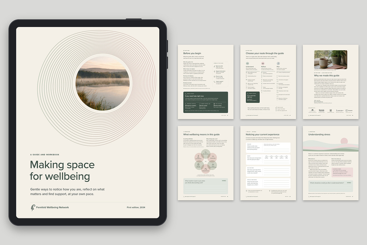 Mental Health Workbook Template, a Brochure Template by BrandPacks (Photo 2 of 6)