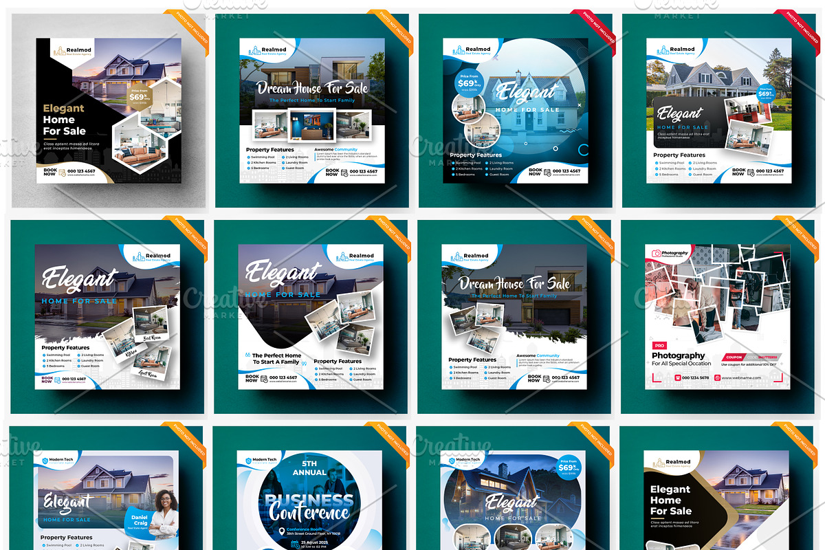 80+ Mega Real Estate Social Banner, a Social Media Template by DesignsLab (Photo 2 of 7)