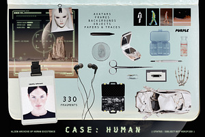 Case: HUMAN. Collage Pack, an Object Graphic by Purple