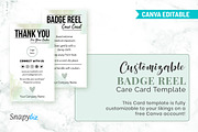 Badge Reel Care Card Template, a Design Template by Snapybiz (Thumbnail 3 of 10)